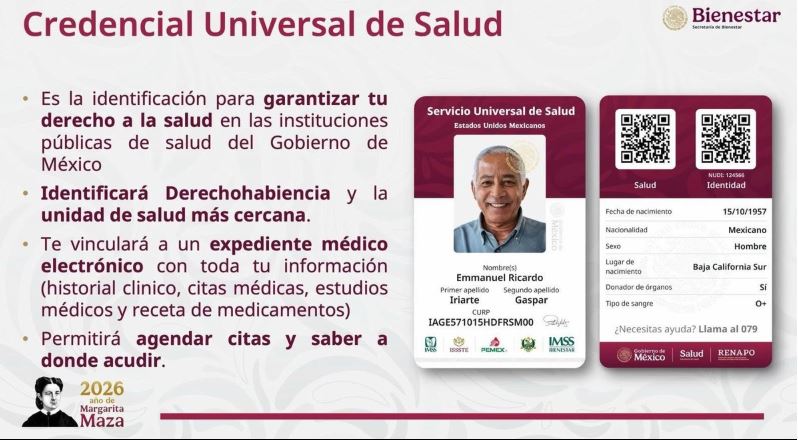 Un millón de adultos mayores ya tienen su credencial para el Sistema Universal de Salud: Presidenta Claudia Sheinbaum