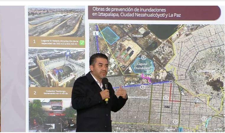 Invierte Gobierno de México 11,200 mdp para prevenir inundaciones en el oriente del Valle de México