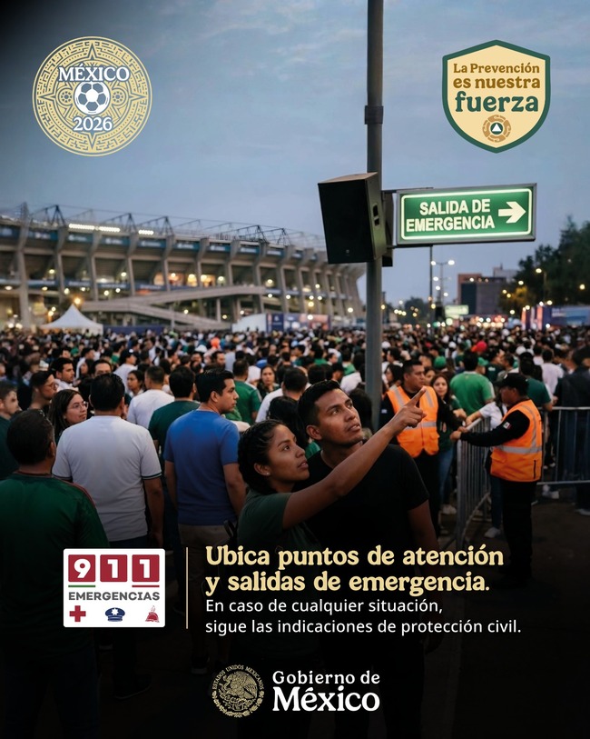  CNPC invita al público a disfrutar el encuentro deportivo entre México y Chequia con prevención