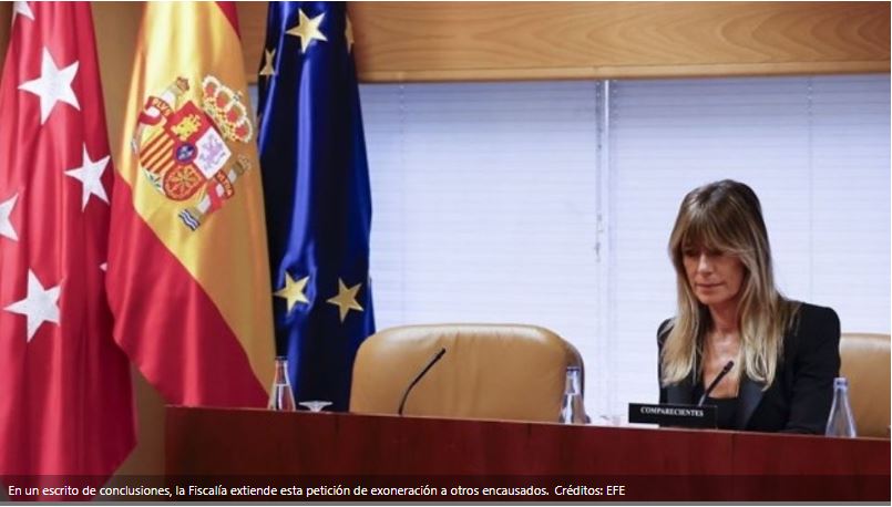 Fiscalía pide absolver a la esposa de Pedro Sánchez