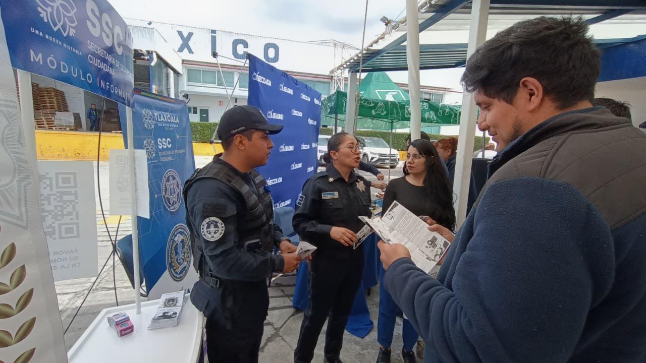 La SSC participó en las actividades de la Semana de la Seguridad y Medio Ambiente de la empresa Euwe Eugen Wexler de México en Tetla