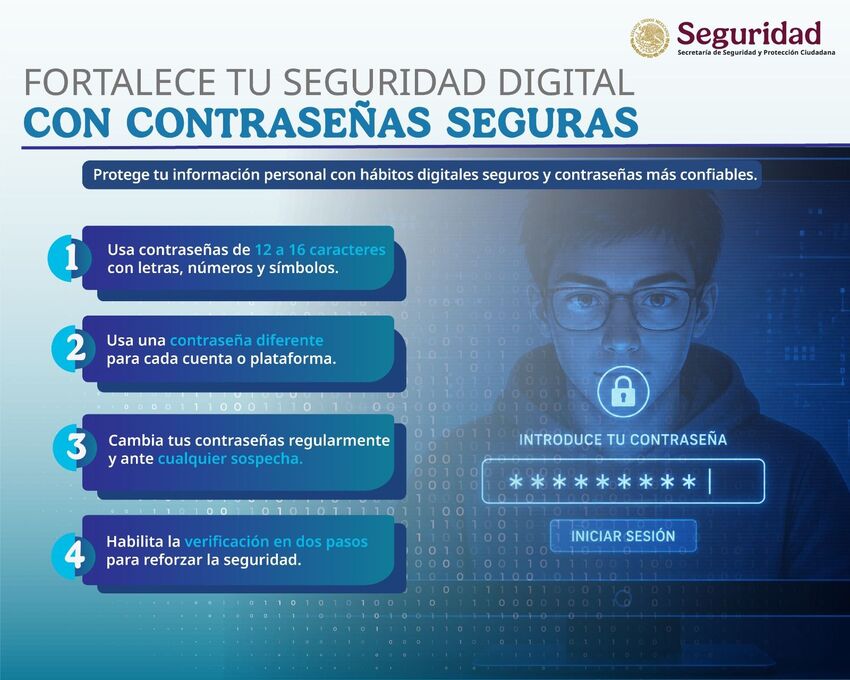  En el Día Mundial de la Contraseña, la SSPC emite recomendaciones para fortalecer la seguridad digital