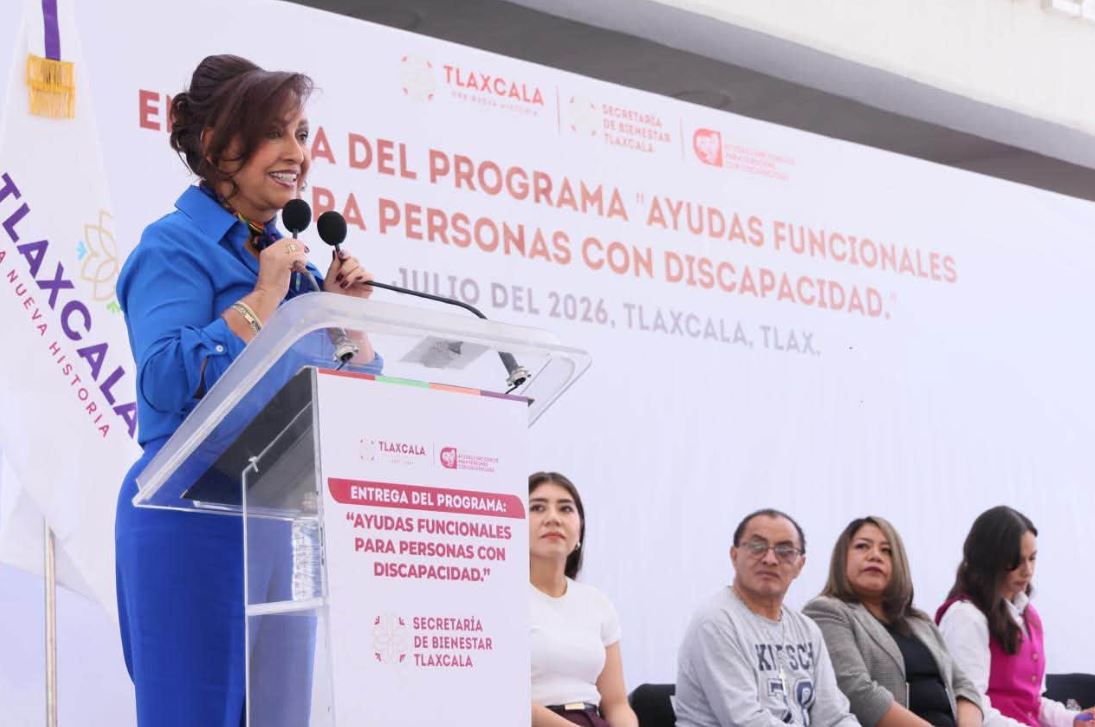 Tlaxcala ocupa el primer lugar nacional en entrega de apoyos funcionales