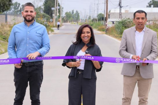 Entregó gobernadora Lorena Cuéllar acciones de vivienda, infraestructura y bienestar en Papalotla