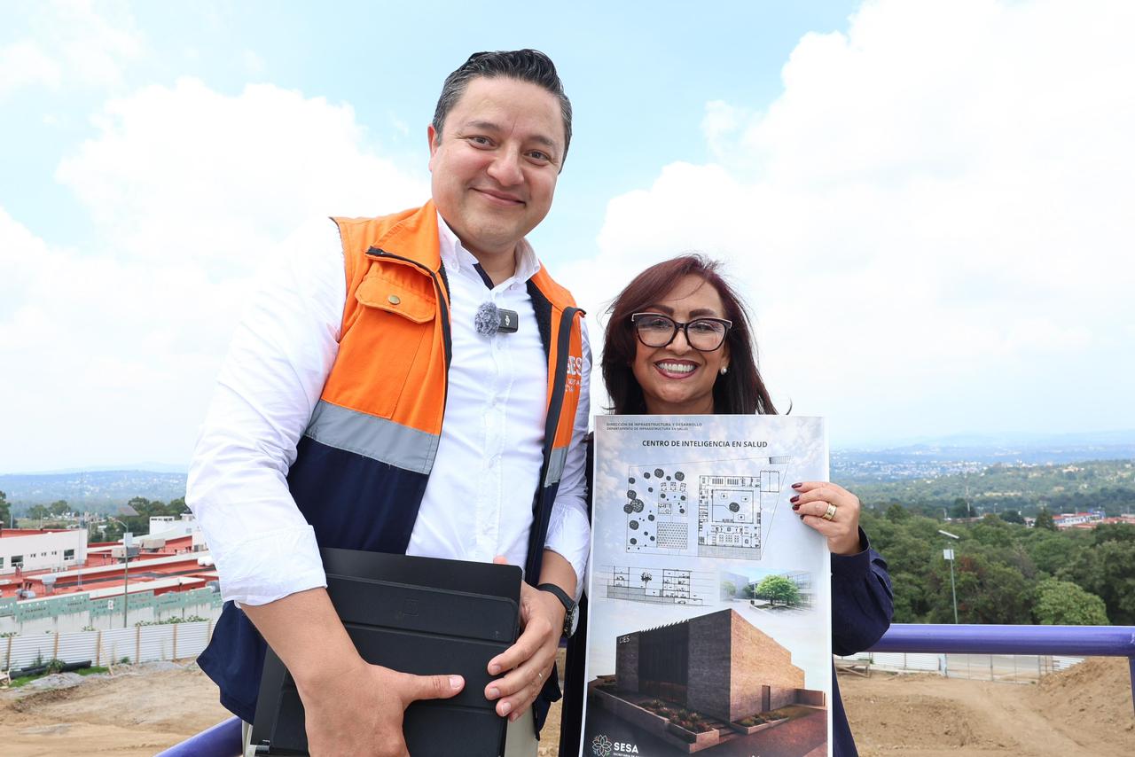 Supervisa gobernadora primera etapa de construcción del nuevo Centro de Inteligencia en Salud (CIES)