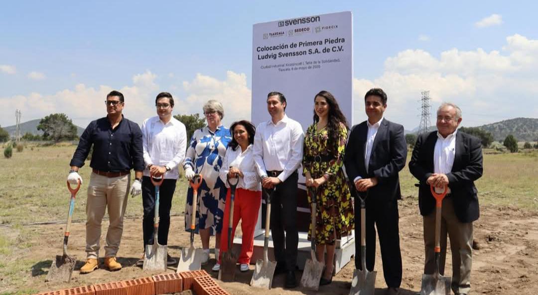 Colocó gobernadora Lorena Cuéllar primera piedra de la empresa Ludvig Svensson